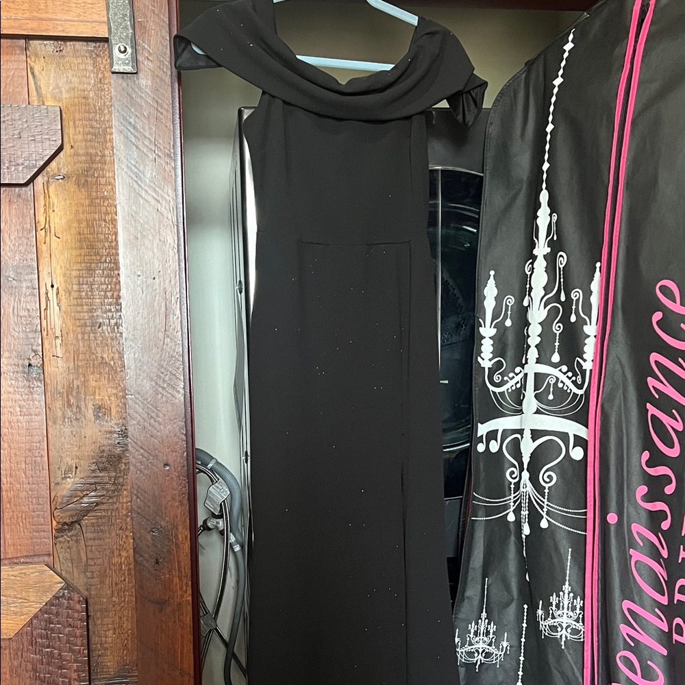 Windsor Black Dress with Embroidered Heart Tag